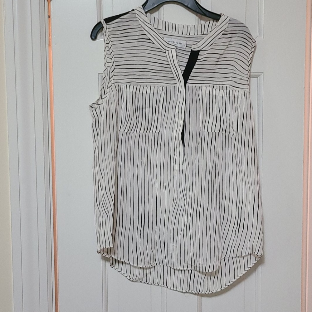 Waverly Grey striped tank
